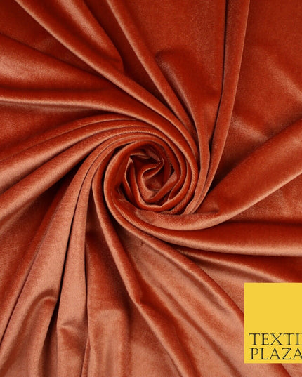 19 COLOURS - LUXURY Plush Plain Stretch Velvet Velour Fabric Material Craft 58"