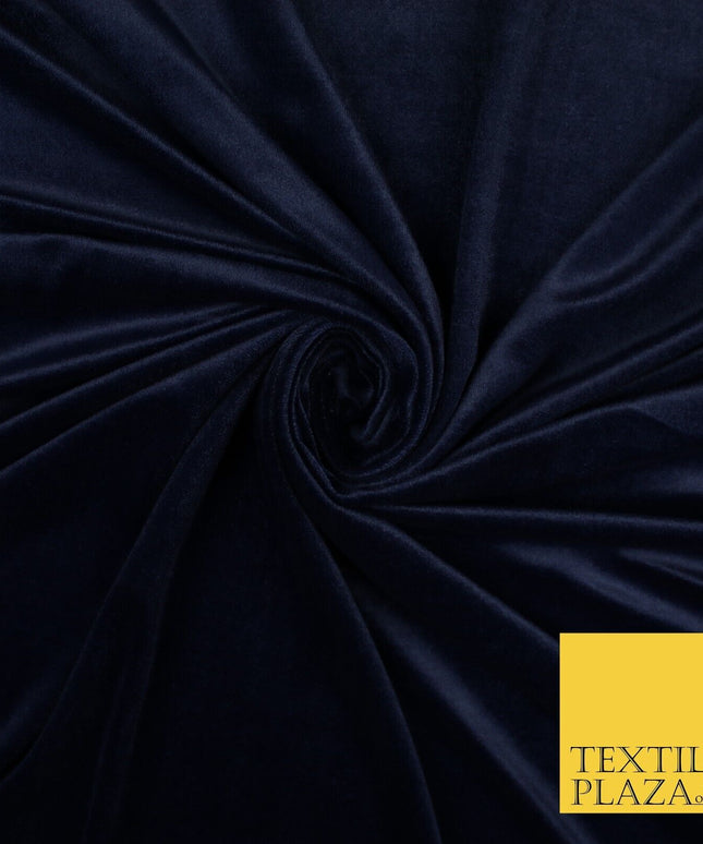 6 COLOURS - Smooth Plain Velvet Velour Fabric Stretch Dress Craft 62" - 72" Wide