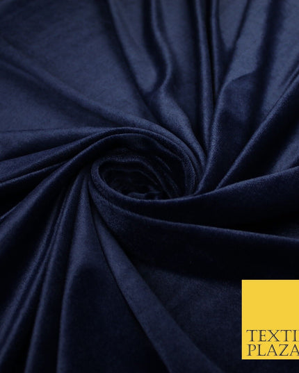 6 COLOURS - Smooth Plain Velvet Velour Fabric Stretch Dress Craft 62" - 72" Wide