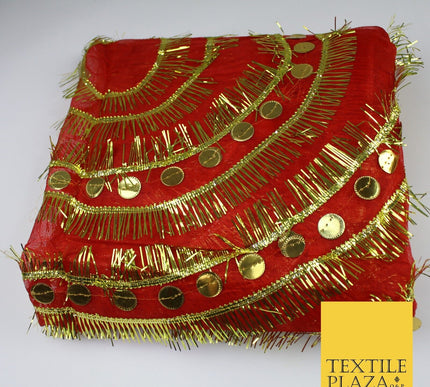 Traditional Mata Ki Chunni Golden Devi Pooja Chunri Puja Hindu Maiyan MC1504
