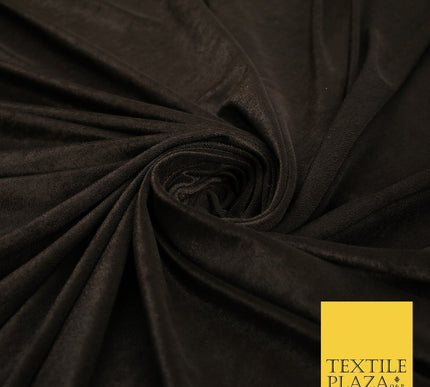 6 COLOURS - Smooth Plain Velvet Velour Fabric Stretch Dress Craft 62" - 72" Wide