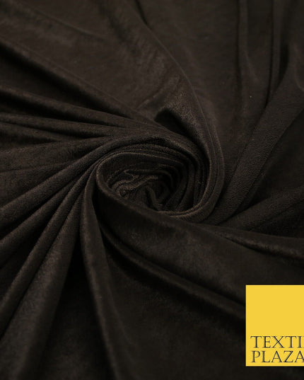 6 COLOURS - Smooth Plain Velvet Velour Fabric Stretch Dress Craft 62" - 72" Wide