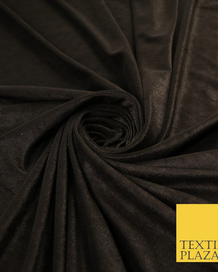 6 COLOURS - Smooth Plain Velvet Velour Fabric Stretch Dress Craft 62" - 72" Wide