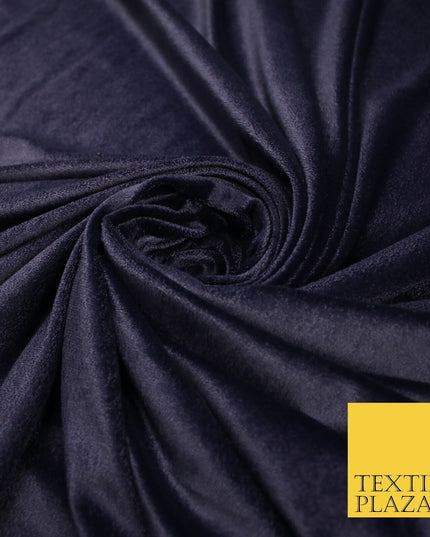 6 COLOURS - Smooth Plain Velvet Velour Fabric Stretch Dress Craft 62" - 72" Wide