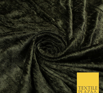 4 COLOURS- Crushed Lines Velvet Velour Fabric Material Backdrop Curtains Stretch