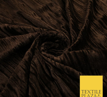 4 COLOURS- Crushed Lines Velvet Velour Fabric Material Backdrop Curtains Stretch