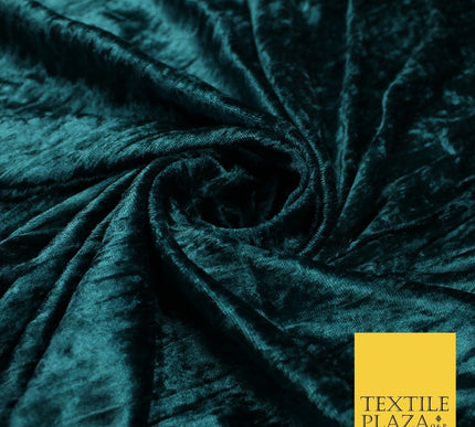 4 COLOURS- Crushed Lines Velvet Velour Fabric Material Backdrop Curtains Stretch