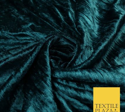 4 COLOURS- Crushed Lines Velvet Velour Fabric Material Backdrop Curtains Stretch