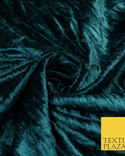 4 COLOURS- Crushed Lines Velvet Velour Fabric Material Backdrop Curtains Stretch