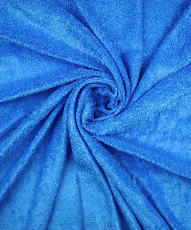 Light Plain Stretch One Sided Towelling (Terry) Fabric Jersey Knit Fabric 57"