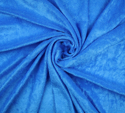Light Plain Stretch One Sided Towelling (Terry) Fabric Jersey Knit Fabric 57"