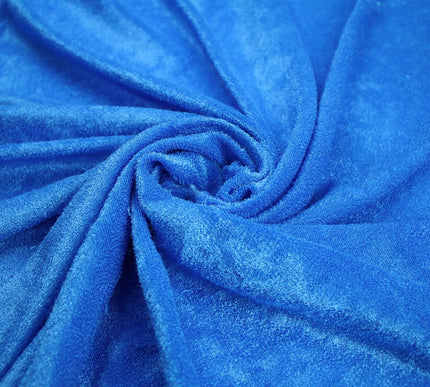 Light Plain Stretch One Sided Towelling (Terry) Fabric Jersey Knit Fabric 57"