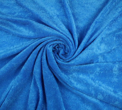 Light Plain Stretch One Sided Towelling (Terry) Fabric Jersey Knit Fabric 57"