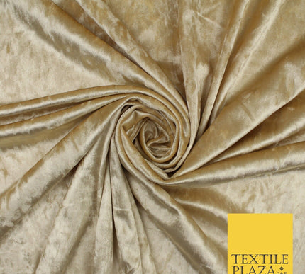 GOLD CREAM OLIVE Plain Soft Velvet Velour Fabric Stretch Dress Material 58" WIDE