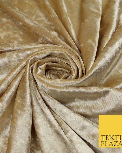 GOLD CREAM OLIVE Plain Soft Velvet Velour Fabric Stretch Dress Material 58" WIDE