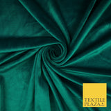 26 COLOURS - MIX VARIETY Plain Velvet Velour Fabric Stretch Dress Craft 54"-81"