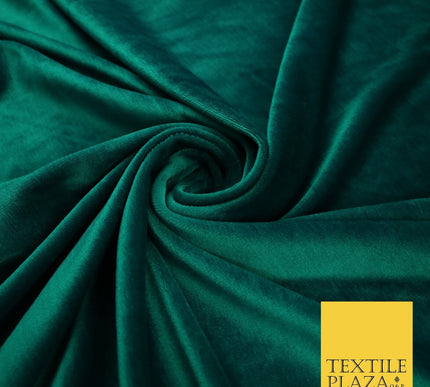 26 COLOURS - MIX VARIETY Plain Velvet Velour Fabric Stretch Dress Craft 54"-81"