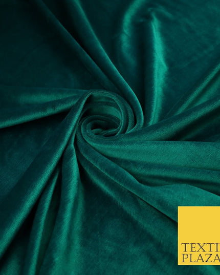 26 COLOURS - MIX VARIETY Plain Velvet Velour Fabric Stretch Dress Craft 54"-81"