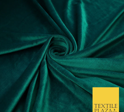 26 COLOURS - MIX VARIETY Plain Velvet Velour Fabric Stretch Dress Craft 54"-81"