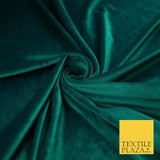 26 COLOURS - MIX VARIETY Plain Velvet Velour Fabric Stretch Dress Craft 54"-81"