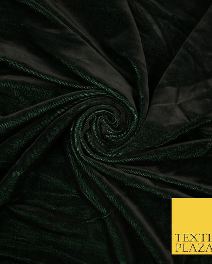 26 COLOURS - MIX VARIETY Plain Velvet Velour Fabric Stretch Dress Craft 54"-81"