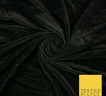 26 COLOURS - MIX VARIETY Plain Velvet Velour Fabric Stretch Dress Craft 54"-81"