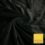 26 COLOURS - MIX VARIETY Plain Velvet Velour Fabric Stretch Dress Craft 54"-81"