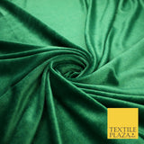 26 COLOURS - MIX VARIETY Plain Velvet Velour Fabric Stretch Dress Craft 54"-81"