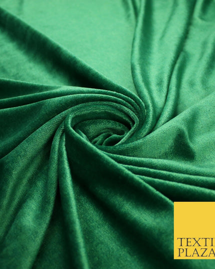 26 COLOURS - MIX VARIETY Plain Velvet Velour Fabric Stretch Dress Craft 54"-81"