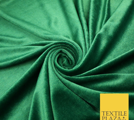 26 COLOURS - MIX VARIETY Plain Velvet Velour Fabric Stretch Dress Craft 54"-81"