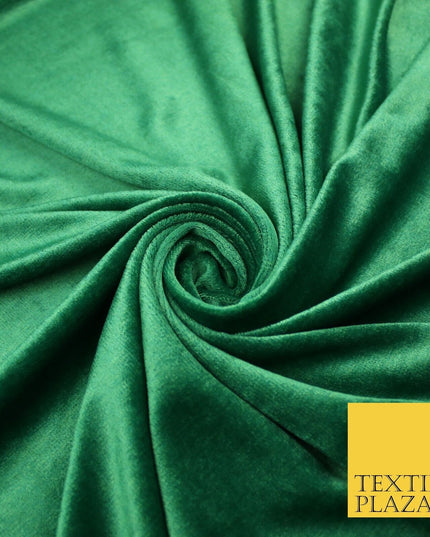 26 COLOURS - MIX VARIETY Plain Velvet Velour Fabric Stretch Dress Craft 54"-81"