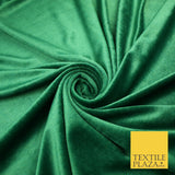 26 COLOURS - MIX VARIETY Plain Velvet Velour Fabric Stretch Dress Craft 54"-81"