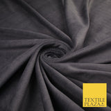 26 COLOURS - MIX VARIETY Plain Velvet Velour Fabric Stretch Dress Craft 54"-81"