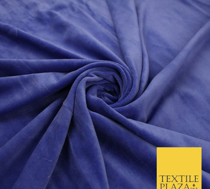 26 COLOURS - MIX VARIETY Plain Velvet Velour Fabric Stretch Dress Craft 54"-81"