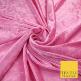 26 COLOURS - MIX VARIETY Plain Velvet Velour Fabric Stretch Dress Craft 54"-81"