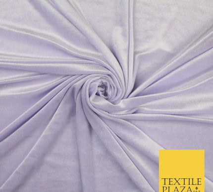 26 COLOURS - MIX VARIETY Plain Velvet Velour Fabric Stretch Dress Craft 54"-81"