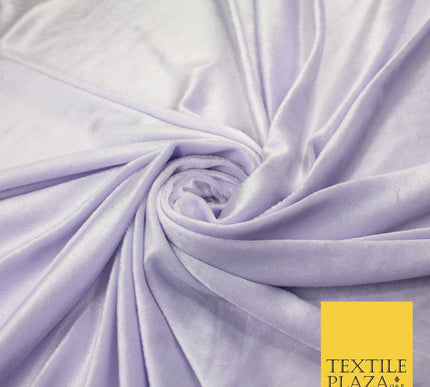 26 COLOURS - MIX VARIETY Plain Velvet Velour Fabric Stretch Dress Craft 54"-81"
