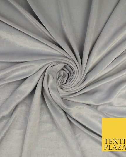 26 COLOURS - MIX VARIETY Plain Velvet Velour Fabric Stretch Dress Craft 54"-81"