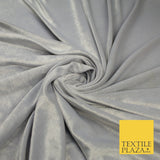 26 COLOURS - MIX VARIETY Plain Velvet Velour Fabric Stretch Dress Craft 54"-81"