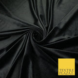 26 COLOURS - MIX VARIETY Plain Velvet Velour Fabric Stretch Dress Craft 54"-81"