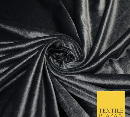 26 COLOURS - MIX VARIETY Plain Velvet Velour Fabric Stretch Dress Craft 54"-81"