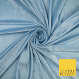 26 COLOURS - MIX VARIETY Plain Velvet Velour Fabric Stretch Dress Craft 54"-81"