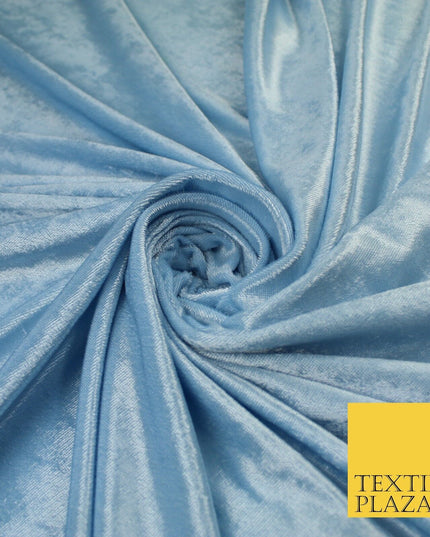 26 COLOURS - MIX VARIETY Plain Velvet Velour Fabric Stretch Dress Craft 54"-81"