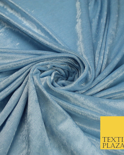 26 COLOURS - MIX VARIETY Plain Velvet Velour Fabric Stretch Dress Craft 54"-81"