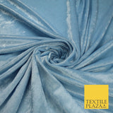 26 COLOURS - MIX VARIETY Plain Velvet Velour Fabric Stretch Dress Craft 54"-81"