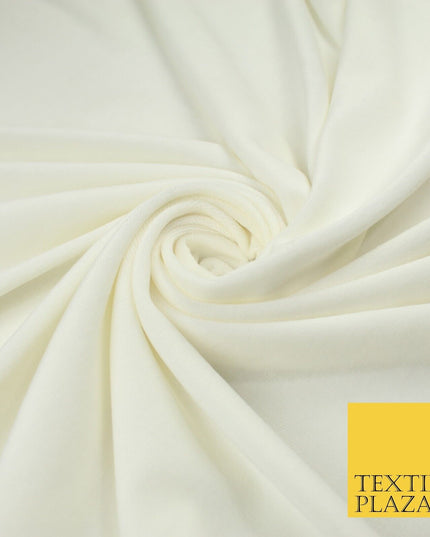 26 COLOURS - MIX VARIETY Plain Velvet Velour Fabric Stretch Dress Craft 54"-81"