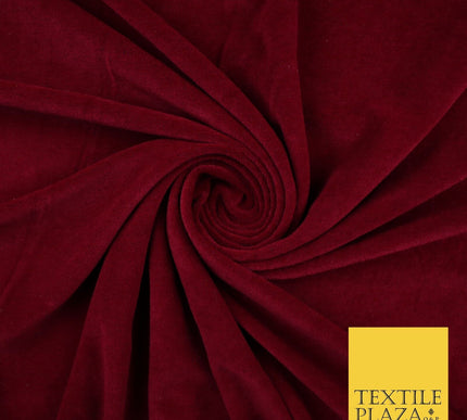 26 COLOURS - MIX VARIETY Plain Velvet Velour Fabric Stretch Dress Craft 54"-81"