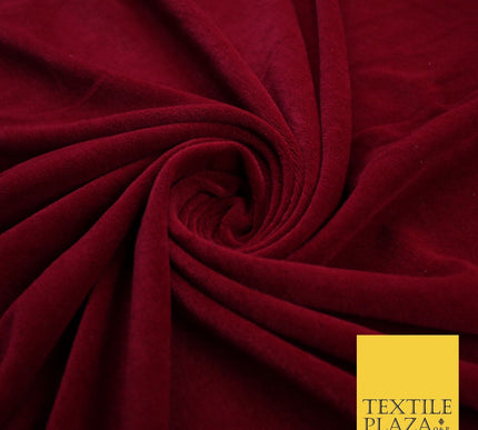 26 COLOURS - MIX VARIETY Plain Velvet Velour Fabric Stretch Dress Craft 54"-81"