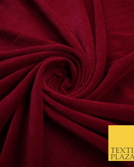 26 COLOURS - MIX VARIETY Plain Velvet Velour Fabric Stretch Dress Craft 54"-81"
