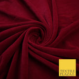 26 COLOURS - MIX VARIETY Plain Velvet Velour Fabric Stretch Dress Craft 54"-81"